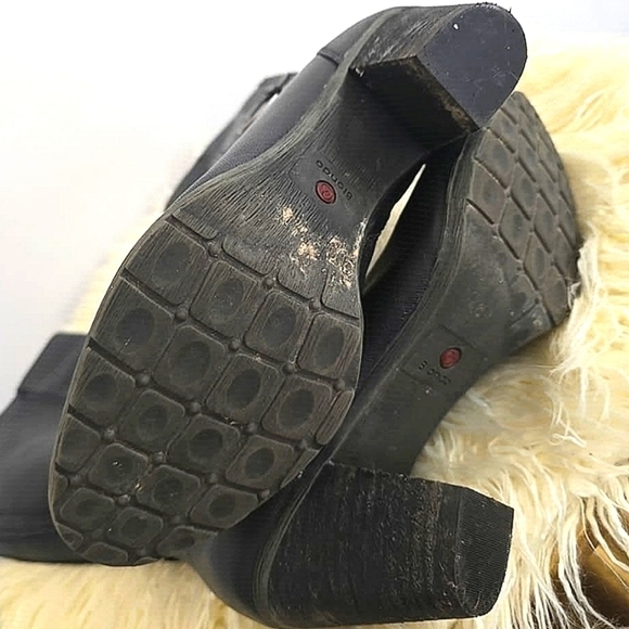 Naturalizer Blondo Ophelia Wide Calf Waterproof Black Leather Boots Women's 9W🌴 - Picture 6 of 8